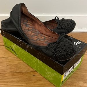 Sam Edelman beatrix black leather flats